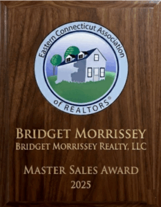 Bridget Morrissey Realtor 2025 Eastern CT Association of Realtors Master Sales Award